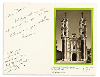COPLAND, AARON. Three Autograph Letters Signed, Aaron, to Dear Drew,